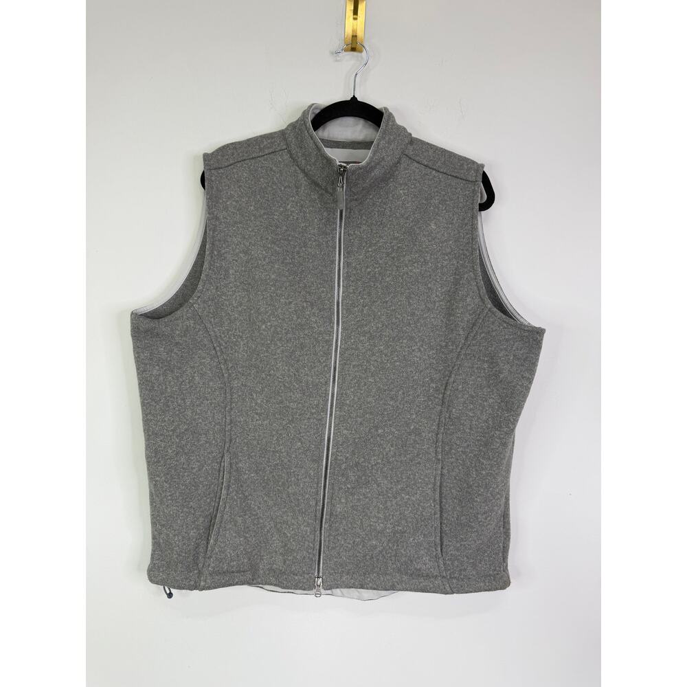 Peter Millar gray sweater fleece vest